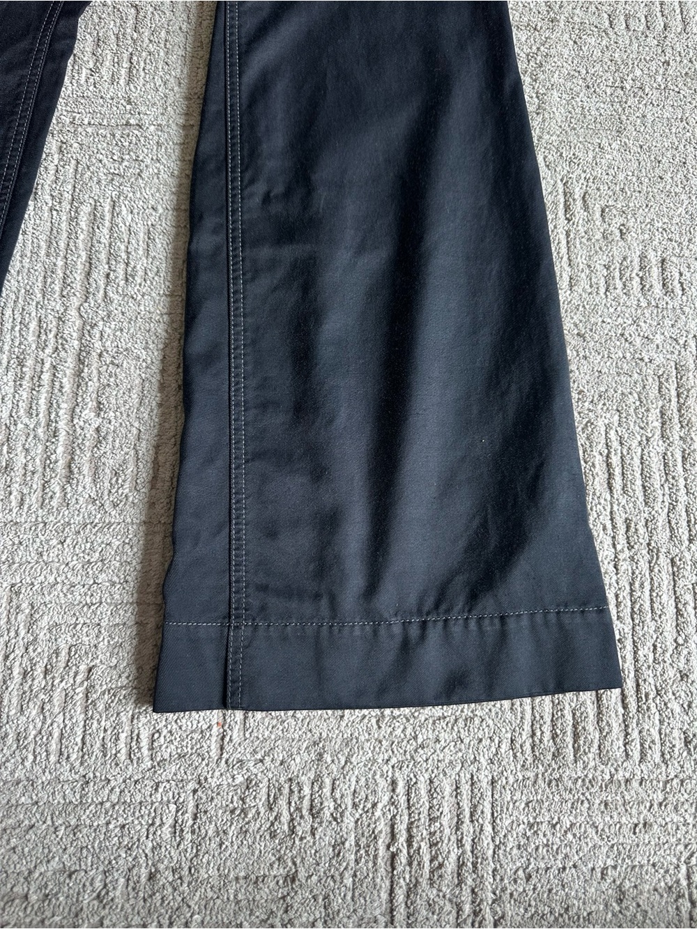 Vintage Y2K Tommy Hilfiger Black Flare Wide-Leg Low Rise Jeans - Picture 3 of 15